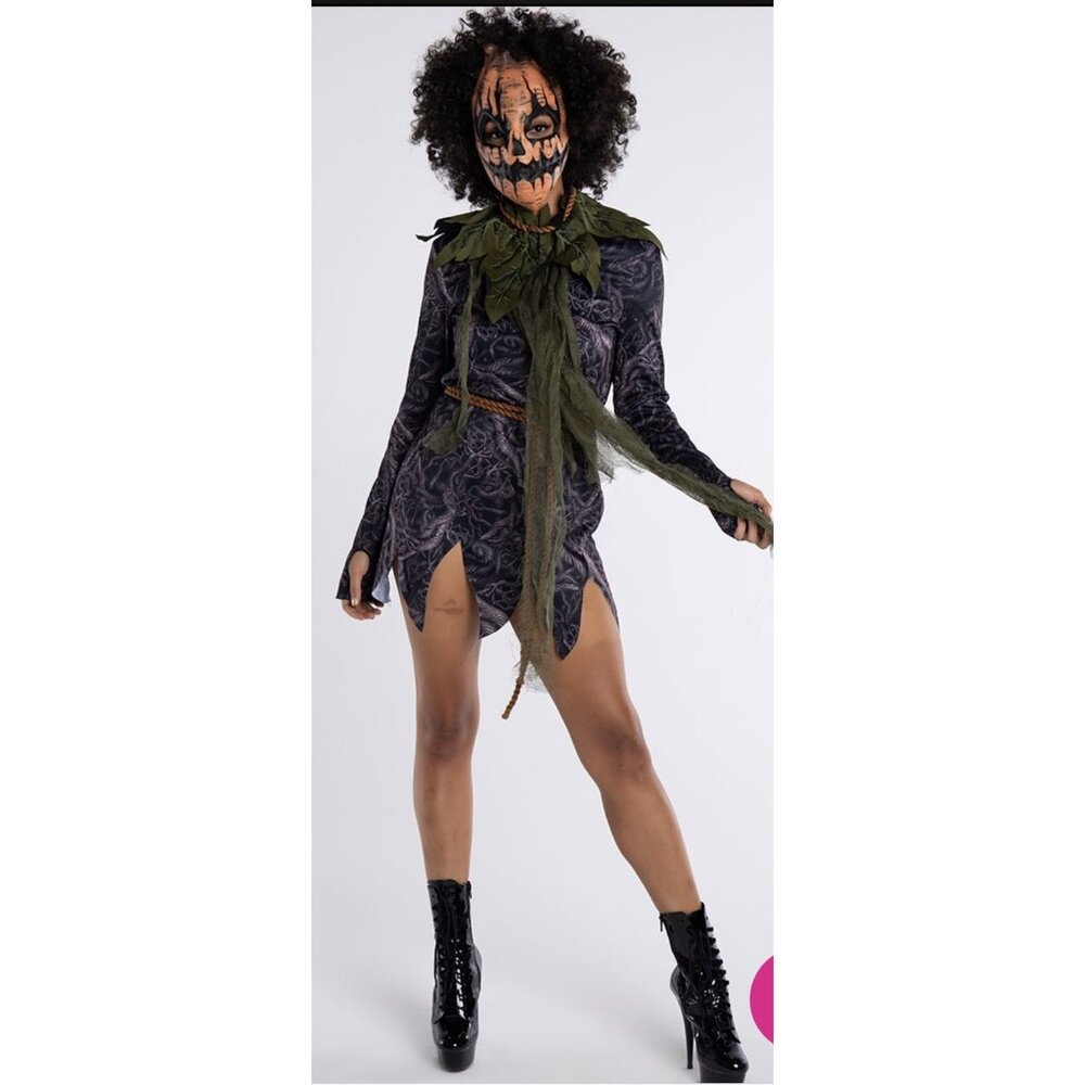 New Pumpkin Monster Costume Womens XS Halloween Cosplay